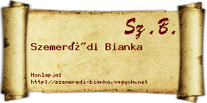 Szemerédi Bianka névjegykártya
