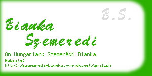 bianka szemeredi business card