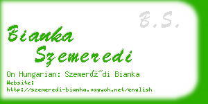 bianka szemeredi business card